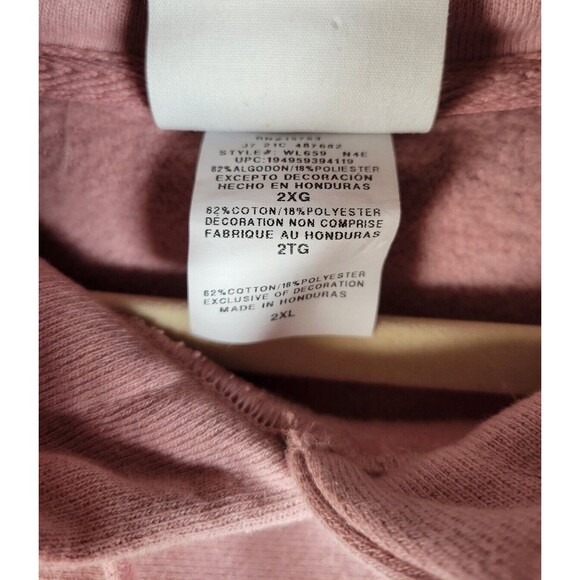 Champion Reverse Weave Cropped Cut-Off Hoodie  2X Triple Outline Logo Spellout - Picture 8 of 9